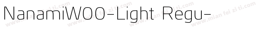 NanamiW00-Light Regu字体转换
